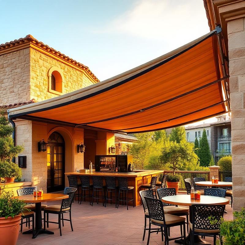 TENDA A BRACCIA Maxi Doppia Barra — installazione in Toscana